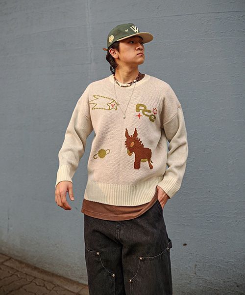 PIECEMAKER（ピースメーカー）の「DONKEY JACQUARD KNIT PULLOVER (IVORY)（ニット/セーター・レディース・その他・FREE）」の21枚目の写真