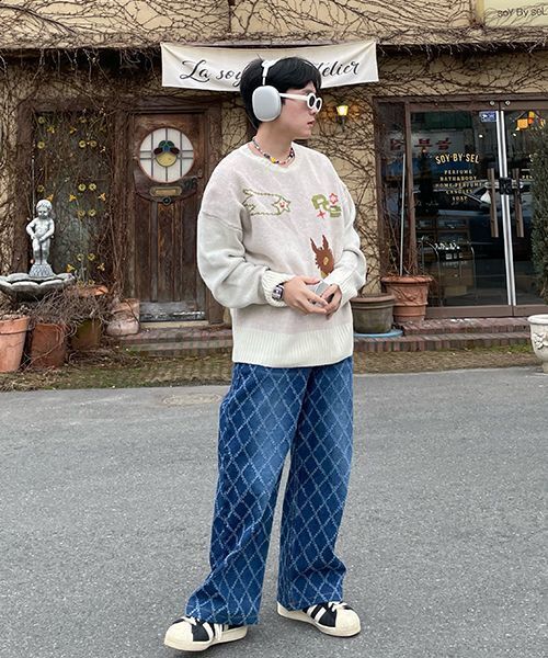 PIECEMAKER（ピースメーカー）の「DONKEY JACQUARD KNIT PULLOVER (IVORY)（ニット/セーター・レディース・その他・FREE）」の22枚目の写真