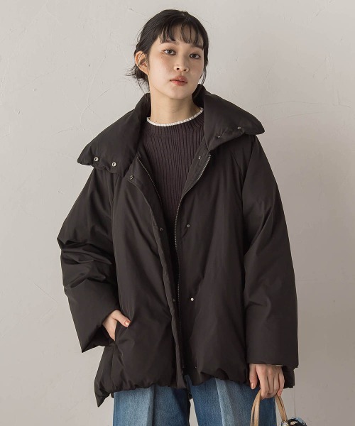 Droite lautreamont（ドロワットロートレアモン）の「テンダークロスダウン（ダウンジャケット/コート・レディース・ブラウン/ブラック/オフホワイト・S/M）」の2枚目の写真