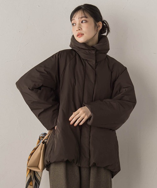 Droite lautreamont（ドロワットロートレアモン）の「テンダークロスダウン（ダウンジャケット/コート・レディース・ブラウン/ブラック/オフホワイト・S/M）」の18枚目の写真