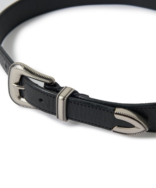 MEN'S BIGI（メンズビギ）の「イタリアンレザー ウエスタンベルト（ベルト・メンズ・ブラック・03/02）」の2枚目の写真