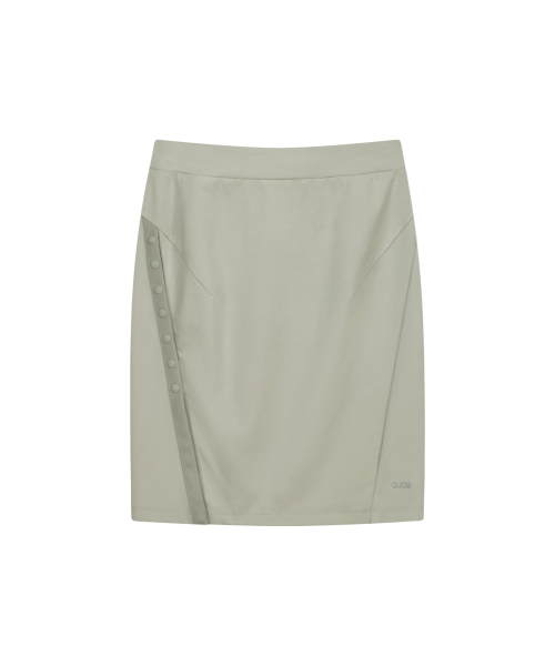 OJOS（オホス）の「Button Slit Midi Skirt / Mint Grey（スカート・レディース・その他・1/2/3）」の4枚目の写真