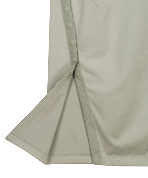 OJOS（オホス）の「Button Slit Midi Skirt / Mint Grey（スカート・レディース・その他・1/2/3）」の3枚目の写真