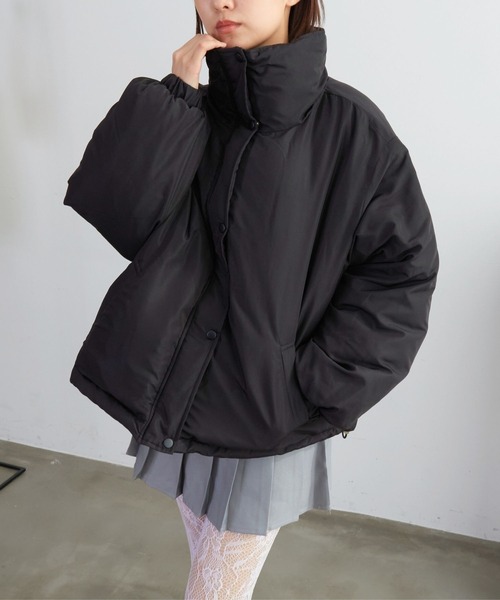 almo（アルモ）の「【TUNE】袖ボリュームショートダウンジャケット（ダウンジャケット/コート・レディース・ホワイト/ブラック・FREE）」の2枚目の写真