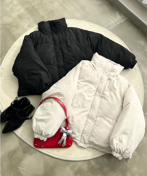 almo（アルモ）の「【TUNE】袖ボリュームショートダウンジャケット（ダウンジャケット/コート・レディース・ホワイト/ブラック・FREE）」の10枚目の写真