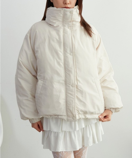 almo（アルモ）の「【TUNE】袖ボリュームショートダウンジャケット（ダウンジャケット/コート・レディース・ホワイト/ブラック・FREE）」の11枚目の写真