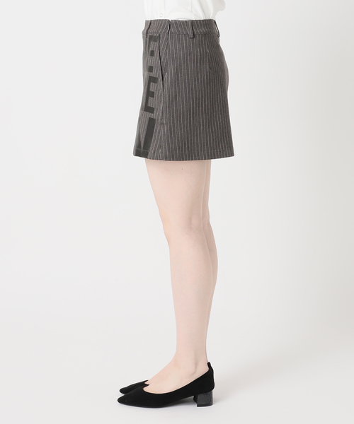 Oriens JOURNAL STANDARD（オリエンス ジャーナルスタンダード）の「ストライプロゴミニスカート（スカート・レディース・グレー/ネイビー・FREE）」の18枚目の写真
