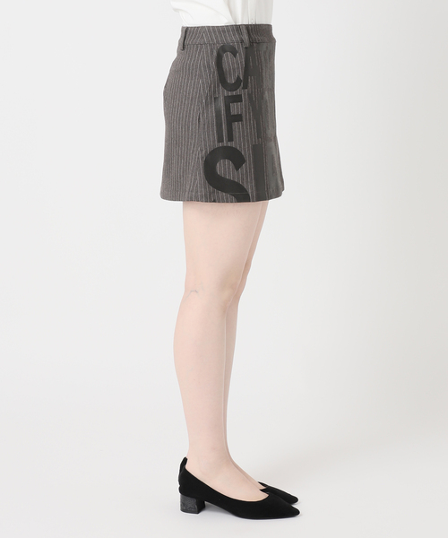 Oriens JOURNAL STANDARD（オリエンス ジャーナルスタンダード）の「ストライプロゴミニスカート（スカート・レディース・グレー/ネイビー・FREE）」の20枚目の写真