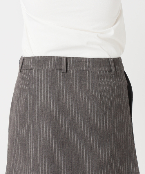Oriens JOURNAL STANDARD（オリエンス ジャーナルスタンダード）の「ストライプロゴミニスカート（スカート・レディース・グレー/ネイビー・FREE）」の22枚目の写真