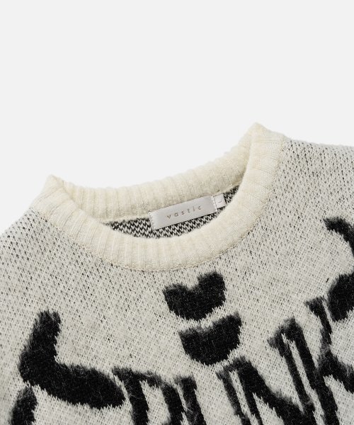 VASTIC(バスティック)の「グラフィックブラシニット_ホワイト(ニット/セーター・メンズ・その他・LARGE/X-LARGE)」の4枚目の写真