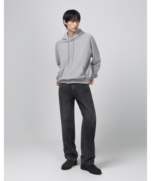 WORK ON BODY OFF(ワークオンボディオフ)の「ベーシックレギュランフードパーカー (2色)(パーカー・メンズ・オリーブ/グレー・LARGE/MEDIUM)」の4枚目の写真