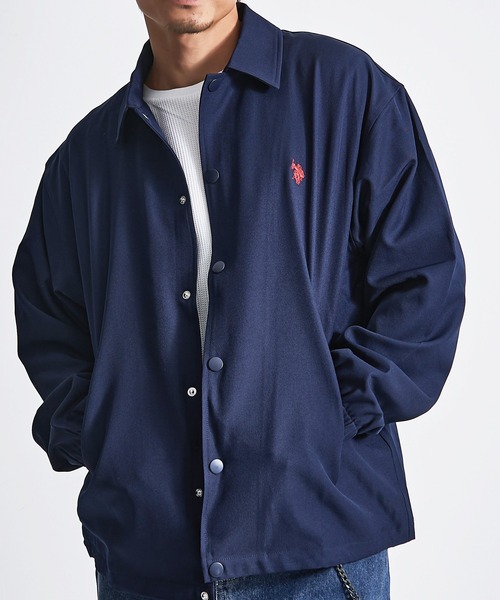 SILVER BULLET(シルバーバレット)の「『U.S. POLO ASSN/ユーエスポロアッスン』コーチジャケット【Z】(ブルゾン・メンズ・ネイビー/ブラック・M/L)」の1枚目の写真