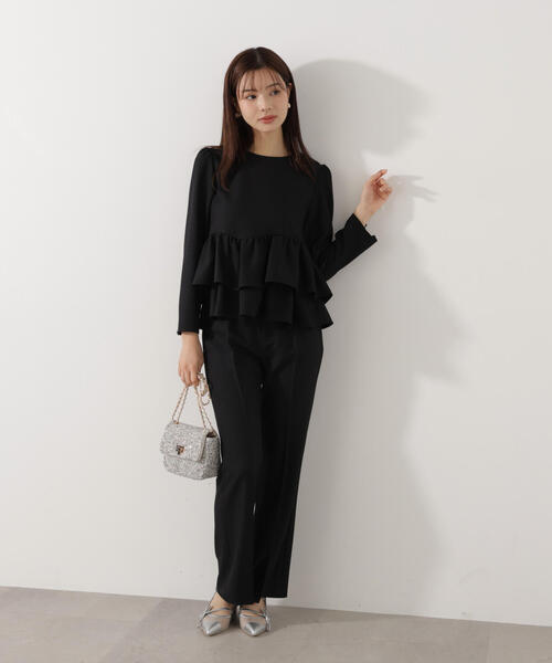 PROPORTION BODY DRESSING（プロポーションボディドレッシング）の「＜ウォッシャブル＞美脚パンツ / 1216130101（その他パンツ・レディース・ホワイト系その他/ブラック・MEDIUM/P/S/SMALL）」の15枚目の写真