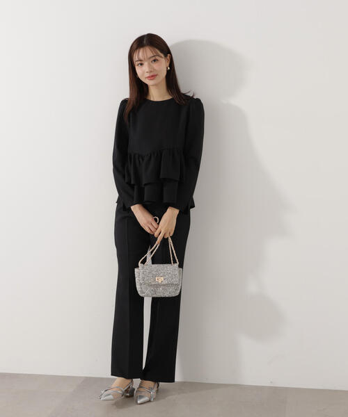 PROPORTION BODY DRESSING（プロポーションボディドレッシング）の「＜ウォッシャブル＞美脚パンツ / 1216130101（その他パンツ・レディース・ホワイト系その他/ブラック・MEDIUM/P/S/SMALL）」の16枚目の写真