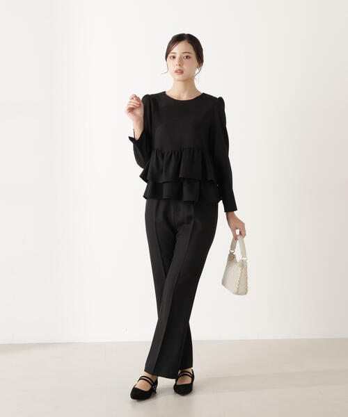 PROPORTION BODY DRESSING（プロポーションボディドレッシング）の「＜ウォッシャブル＞美脚パンツ / 1216130101（その他パンツ・レディース・ホワイト系その他/ブラック・MEDIUM/P/S/SMALL）」の17枚目の写真