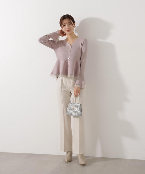 PROPORTION BODY DRESSING（プロポーションボディドレッシング）の「美脚パンツ / 1216130101（その他パンツ・レディース・ホワイト系その他/ブラック・MEDIUM/P/S/SMALL）」の4枚目の写真