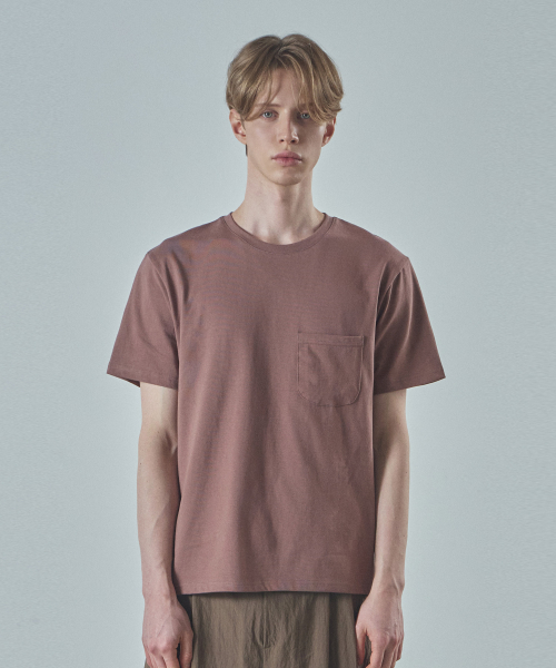 LAD EDITION(ラッドエディション)の「ポケット半袖Tシャツ_ブリックレッド(Tシャツ/カットソー・メンズ・その他・FREE)」の1枚目の写真