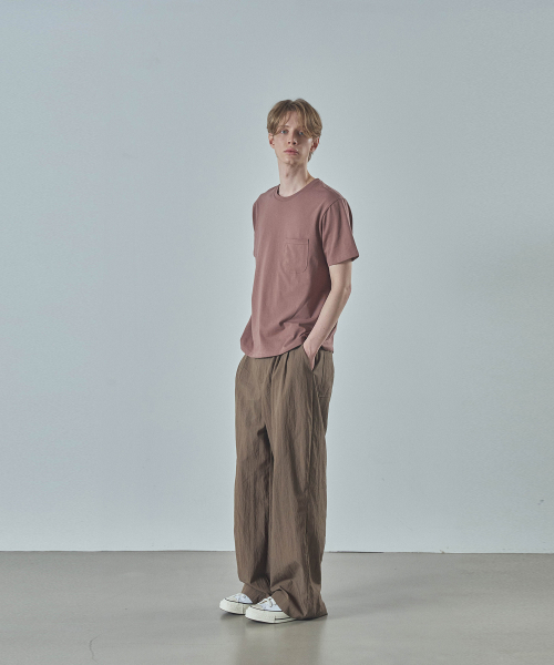 LAD EDITION(ラッドエディション)の「ポケット半袖Tシャツ_ブリックレッド(Tシャツ/カットソー・メンズ・その他・FREE)」の3枚目の写真