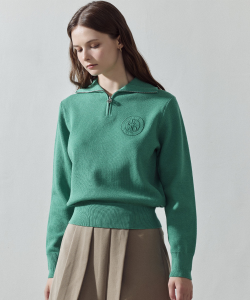 LORDLOAR(ロードロアル)の「シグニチャージップアップ長袖ニットGREEN(ニット/セーター・レディース・その他・SMALL/MEDIUM/LARGE)」の1枚目の写真