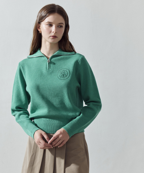 LORDLOAR(ロードロアル)の「シグニチャージップアップ長袖ニットGREEN(ニット/セーター・レディース・その他・SMALL/MEDIUM/LARGE)」の2枚目の写真