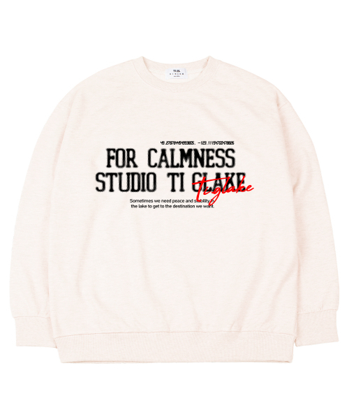 TI.GLAKE(ティーグレイク)の「カムニススタジオ オーバーサイズ スウェットシャツクリーム(スウェット・レディース・その他・MEDIUM/LARGE/X-LARGE/XX-LARGE)」の1枚目の写真