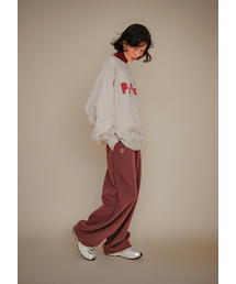 PSUCHE（プシュケ）の「2WAY OVERFIT SWEATPANTS_BURGUNDY BROWN（スウェットパンツ）」