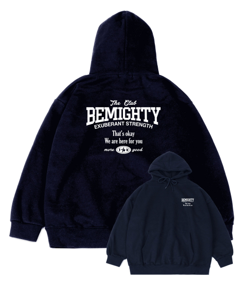 BEMIGHTY（ビーマイティー）の「レタリングロゴオーバーサイズ起毛フードパーカー[オートミール]（パーカー・メンズ・その他・LARGE/X-LARGE/XX-LARGE）」の3枚目の写真