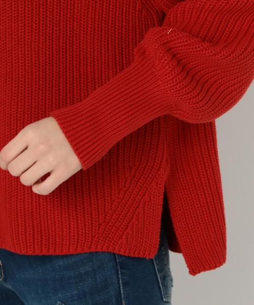 Another Edition（アナザーエディション）の「コットン畦プルオーバー/AEBC C アゼPO◆（ニット/セーター・レディース・オフホワイト/ライトグレー/レッド/オリーブ・FREE）」の18枚目の写真