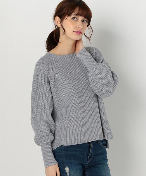 Another Edition（アナザーエディション）の「コットン畦プルオーバー/AEBC C アゼPO◆（ニット/セーター・レディース・オフホワイト/ライトグレー/レッド/オリーブ・FREE）」の14枚目の写真