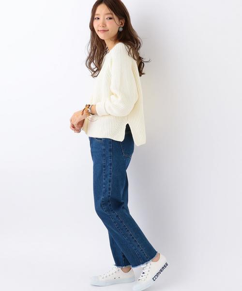 Another Edition（アナザーエディション）の「コットン畦プルオーバー/AEBC C アゼPO◆（ニット/セーター・レディース・オフホワイト/ライトグレー/レッド/オリーブ・FREE）」の11枚目の写真