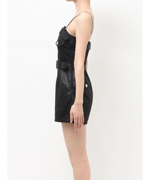 GYDA（ジェイダ）の「W BELT GLITTERロンパース（つなぎ/オールインワン・レディース・ブラック/オフホワイト・FREE）」の18枚目の写真