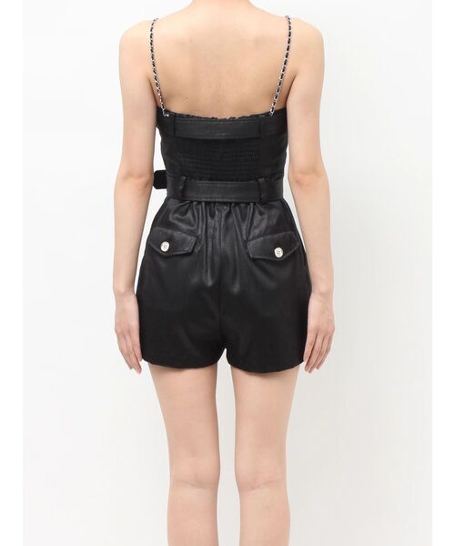 GYDA（ジェイダ）の「W BELT GLITTERロンパース（つなぎ/オールインワン・レディース・ブラック/オフホワイト・FREE）」の19枚目の写真