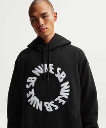 NIKE SB | ナイキ SB フリース プルオーバー スケートボードパーカー / Nike SB Fleece Pullover Skate Hoodie IF0656-010 Black(パーカー)