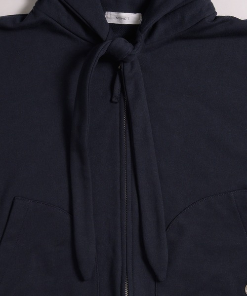 MUHET(ミュエータ)の「detachable shirt layered zip hoodie / レイヤード風シャツドッキングジップパーカー(パーカー・レディース・ネイビー/杢グレー/ブラウン・FREE)」の10枚目の写真