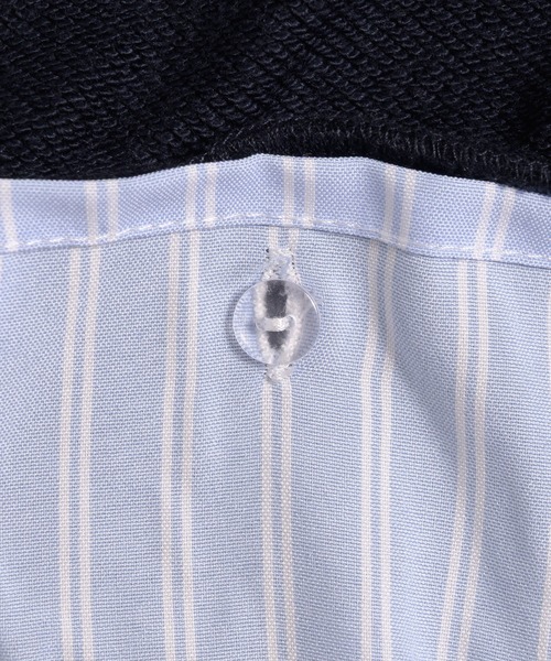 MUHET(ミュエータ)の「detachable shirt layered zip hoodie / レイヤード風シャツドッキングジップパーカー(パーカー・レディース・ネイビー/杢グレー/ブラウン・FREE)」の16枚目の写真