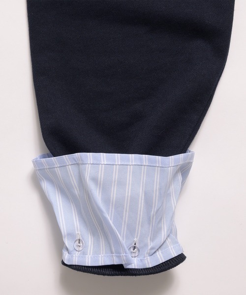 MUHET(ミュエータ)の「detachable shirt layered zip hoodie / レイヤード風シャツドッキングジップパーカー(パーカー・レディース・ネイビー/杢グレー/ブラウン・FREE)」の19枚目の写真
