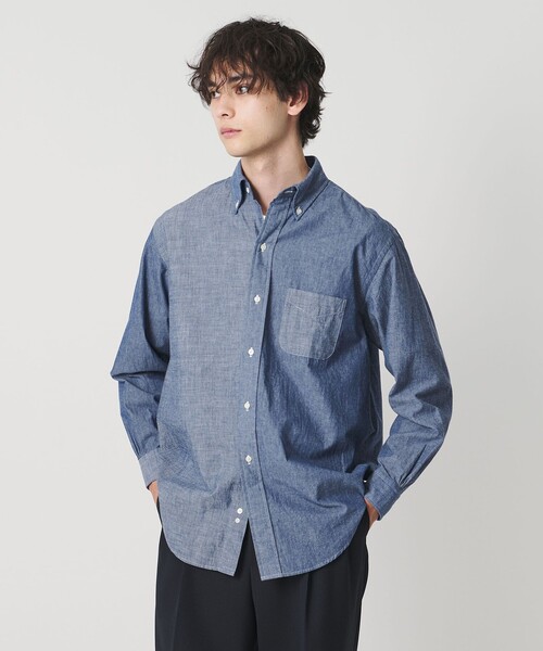 BROOKS BROTHERS（ブルックスブラザーズ）の「【別注】＜Brooks Brothers＞FUN SHIRT/シャンブレー ボタンダウンシャツ（シャツ/ブラウス・メンズ・ネイビー/ライトブルー・15  1/2/16/15 /16  1/2）」の15枚目の写真