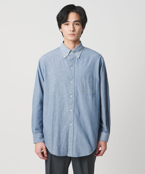 BROOKS BROTHERS（ブルックスブラザーズ）の「【別注】＜Brooks Brothers＞FUN SHIRT/シャンブレー ボタンダウンシャツ（シャツ/ブラウス・メンズ・ネイビー/ライトブルー・15  1/2/16/15 /16  1/2）」の17枚目の写真