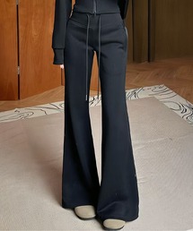 【選べる丈】裏起毛 美脚フレアパンツ