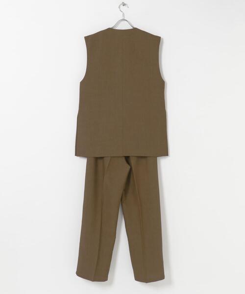 ITEMS URBANRESEARCH（アイテムズ アーバンリサーチ）の「ホップサックジレ×パンツセット（セットアップ・レディース・ブラック/ベージュ/ブラウン・FREE）」の22枚目の写真