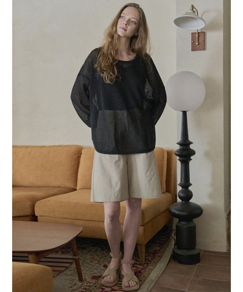 AVANT-G(アバン)の「Cotton Span Short Pants - BEIGE(その他パンツ・レディース・その他・FREE)」の2枚目の写真