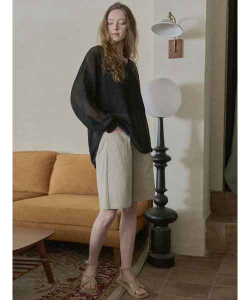 AVANT-G(アバン)の「Cotton Span Short Pants - BEIGE(その他パンツ・レディース・その他・FREE)」の3枚目の写真