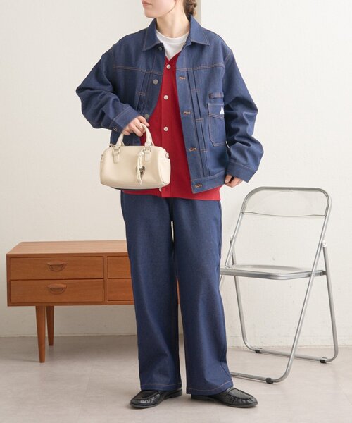 GEVACO（ゲバコ）の「【GEVACO】10ozデニムジャケット（ブルゾン・レディース・ネイビー・MEDIUM/LARGE）」の6枚目の写真