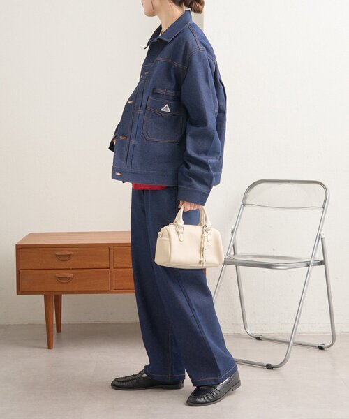 GEVACO（ゲバコ）の「【GEVACO】10ozデニムジャケット（ブルゾン・レディース・ネイビー・MEDIUM/LARGE）」の8枚目の写真