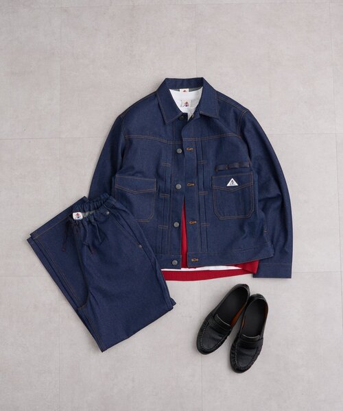 GEVACO(ゲバコ)の「【GEVACO】10ozデニムジャケット(ブルゾン・レディース・ネイビー・MEDIUM/LARGE)」の2枚目の写真