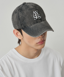 ALYSS（アリス）の「シグネチャースクエアロゴデニムボールキャップ[ウォッシュドブラック]（キャップ）」