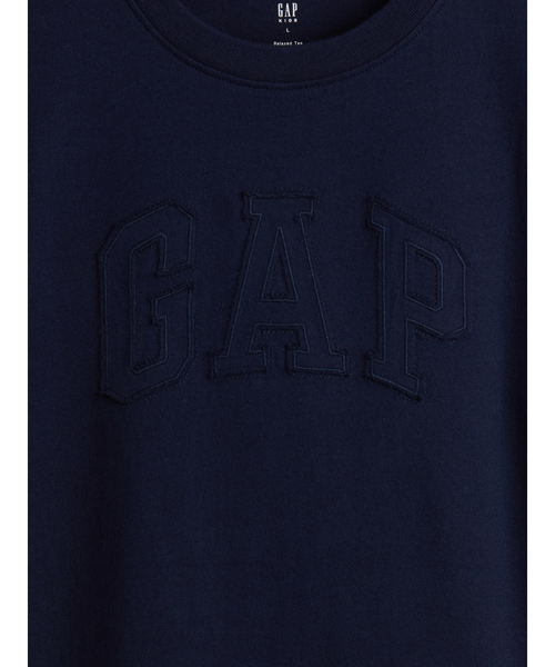 GAP(ギャップ)の「リラックスフィット GAPロゴTシャツ (キッズ)(Tシャツ/カットソー・キッズ・ブルー/ホワイト/グリーン/ネイビー・160cm/150cm/140cm/130cm/120cm)」の9枚目の写真