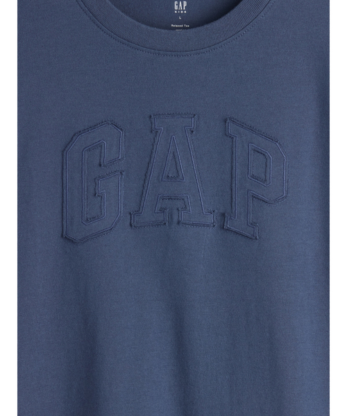 GAP(ギャップ)の「リラックスフィット GAPロゴTシャツ (キッズ)(Tシャツ/カットソー・キッズ・ブルー/ホワイト/グリーン/ネイビー・160cm/150cm/140cm/130cm/120cm)」の10枚目の写真