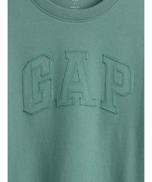 GAP(ギャップ)の「リラックスフィット GAPロゴTシャツ (キッズ)(Tシャツ/カットソー・キッズ・ブルー/ホワイト/グリーン/ネイビー・160cm/150cm/140cm/130cm/120cm)」の11枚目の写真