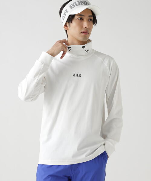 MASTER BUNNY EDITION(マスターバニーエディション)の「IMPACT POLYMIDE STRETCH長袖変形ハイネックカットソー(Tシャツ/カットソー・メンズ・ホワイト/オレンジ/グレー系その他2・MEDIUM/LARGE/X-LARGE)」の1枚目の写真